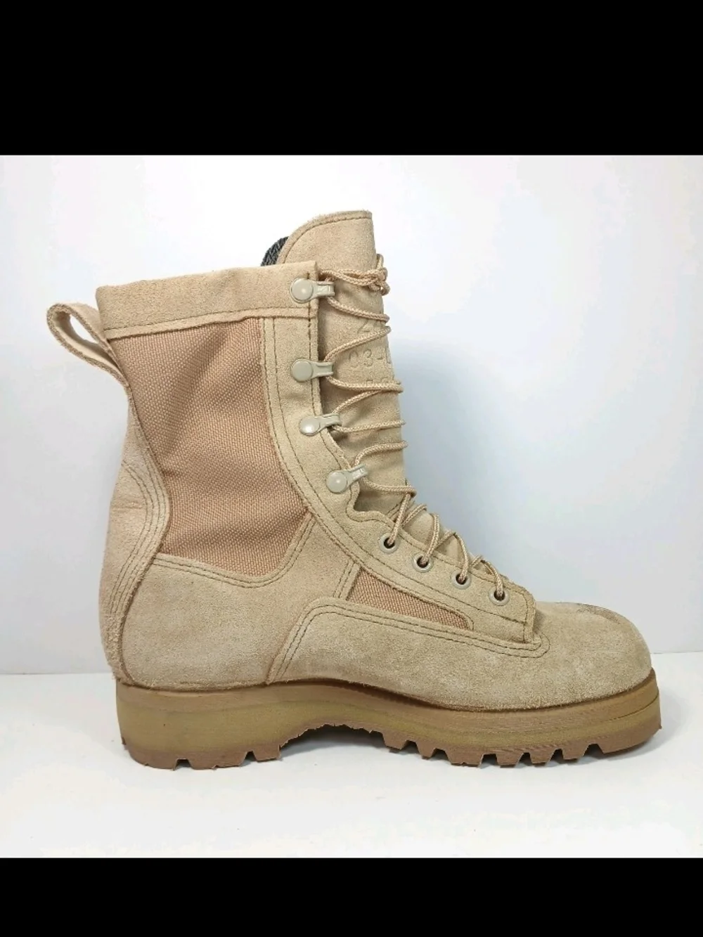 Wellco Men's Desert Tactical Lace-Up Boots - Tan 5.5 Or Womens 7